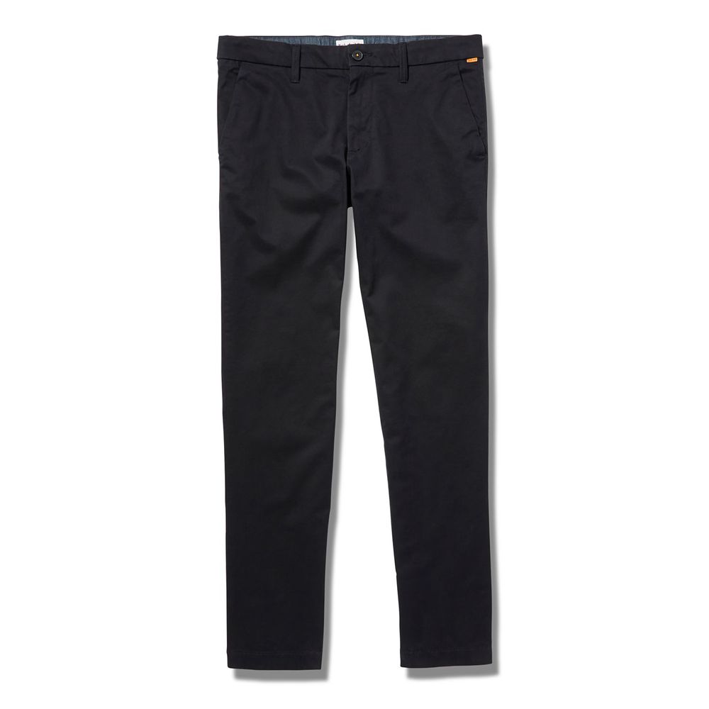 Timberland Mens Pants Sargent Lake Slim Stretch Chino - Black - India MW4257680